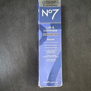 No7 Lift & Luminate Triple Action Serum 50ml Face Wrinkles Firming Tone